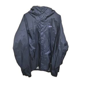 Vintage 90s Patagonia Men’s Windbreaker Hoodie Jacket Mens Size XL Blk